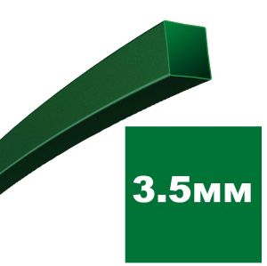 Корда - квадратна зелена 3.5мм